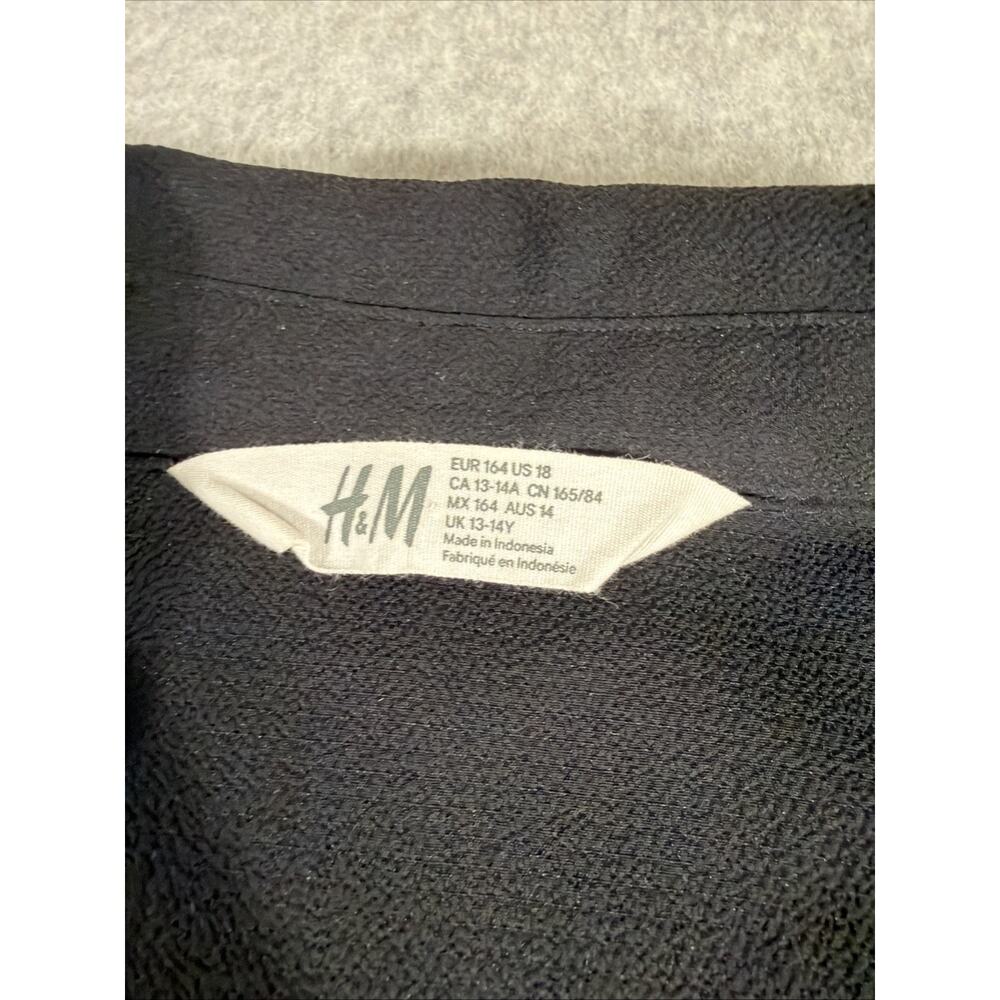 H&M Women’s Black Dress Size 18, Babydoll Dress, 3/4 Sleeve - Picture 5 of 6